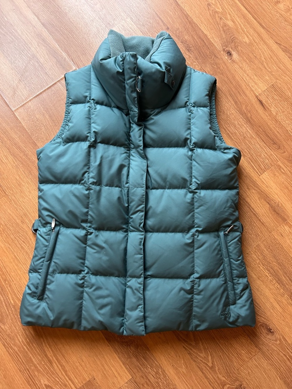 Eddie Bauer 700 Fill Quilted Puffer Vest in Teal Green Small